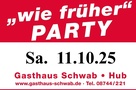 wiefrüherparty